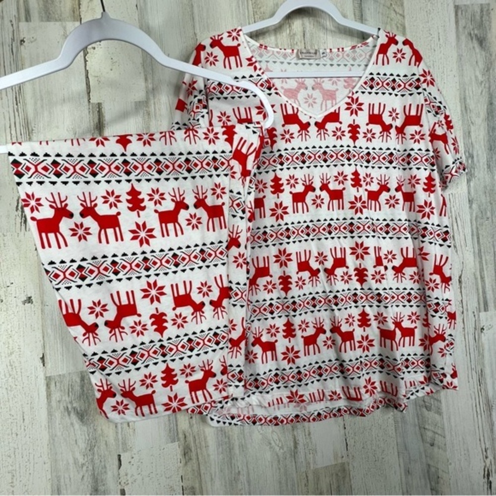 Women's Pajama Sets Cotton Sleepwear Tops w Capri Pants Cute Pjs by Enjoynight - Picture 1 of 13